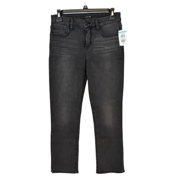 Joe’s Jeans Black Straight Leg Jeans Size 24 NWT High Rise Stretch Denim - Picture 1 of 5